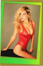 Debra Blonde California Girl Postcard Risque 90&#39;s 80&#39;s Pinup trimmed - £7.54 GBP