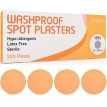 JFA Washproof Spot Plasters 22mm x 22mm x 100 - $4.72