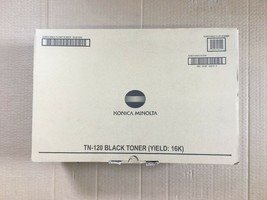 Genuine Konica TN-120 Black Toner bizhub 25 Yield 16K Same Day Shipping - $94.05