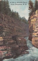 Ausable Chasm Lake Champlain New York NY Postcard Narka Kansas - $2.99