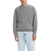 Levi&#39;s Silver Tab Logo Sweatshirt Mens XXL Gray Long Sleeve NEW - £31.55 GBP