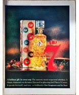 SEAGRAMS 7 CROWN - Respected Whiskey - Diamond Cut - 1961 Vintage Print Ad - $226.29 MXN