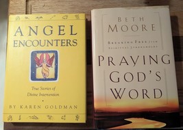 Angel Encounters &amp; Praying God’s Word Hardcover Lot - Spiritual &amp; Inspir... - $26.79 MXN