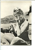 Italian-B&amp;W-Pin-Up-Bridgitte Bardot-Bikini-Post Card - £19.92 GBP