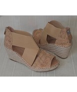 Gentle Souls Colleen Platform Espadrille Sandal Peep Toe Cork Wedge Size... - $546.75 MXN
