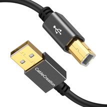 USB Printer Cable 10 FT, CableCreation USB 2.0 A Male to B Male Scanner Cord, US - £14.14 GBP