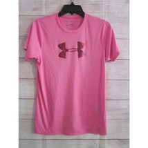 Under Armour Women&#39;s Size XSmall  Short Sleeve Loose Activewear Pink Logo - £5.57 GBP