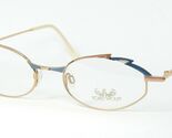 YOKO WOLFF Feuer 3 05 GOLD /TEAL TUNE /ROSE GOLD EYEGLASSES GLASSES 50-2... - $79.92