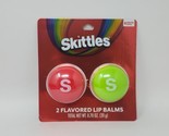 New Skittles Flavored Lip Balm Duo Red Green - $16.82