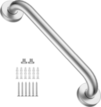 12 Inch Shower Grab Bar Satin Brushed Nickel, ZUEXT Stainless Steel Safety Grab  - £14.22 GBP