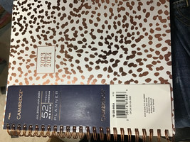 Cambridge 23-24 Academic Planner 8.7&quot;x6.8&quot; Weekly/Monthly White/Rose Gold - $13.95