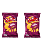 2x Jamon Flavored Wavy Potato Chips – Crispy Portuguese Snack 150g Each - $311.08 MXN