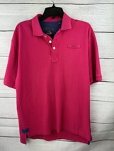 Orvis Men&#39;s Pink 100% Cotton Heavy Knit Short Sleeve Signature Polo Sz M... - £11.00 GBP