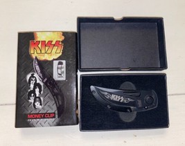 KISS Money Clip / Pocket Folding Knife Limited Edition Black United Cutlery - £60.05 GBP