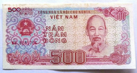 Vietnam banknote 500 nam tram dong 1988 free shipping - £2.50 GBP