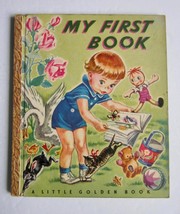 MY FIRST BOOK ~ Vintage Childrens Little Golden Book ~ Bob Smith HB - £12.49 GBP