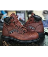 Red Wing 2226 Dyna Force Mid Steel Toe Brown Work Boots Men 7 Women 8.5 - $191.17 CAD