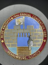 Blue Knights Police Motorcycle Club  Pin  14th Annual Convention Schaumb... - £18.64 GBP