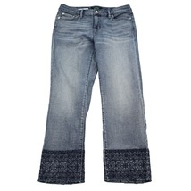 Lauren Ralph Lauren Pants Womens 10 Blue Denim Flat Front Ruff Hewn Ankle Jeans - $28.59