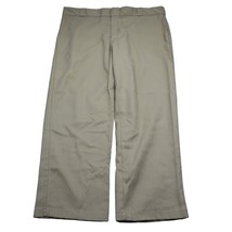 Dickies Pants Mens 42x30 Brown Khaki Workwear Dress Outdoor Slacks Uniform - $22.65