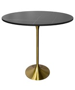 LeisureMod 48&quot; Round Bar Height Dining Table with Sintered Stone Top and... - $25,625.03 MXN