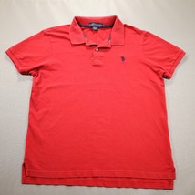 Mens USPA US Polo ASSN Shirt Short Sleeve Medium M Red Pony Logo - £16.77 GBP