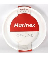 1 Count Marinex Opaline Tempered 10 7/8&quot; X 2 1/8&quot; Round White Glass Baki... - $30.99