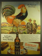 1945 Schenley Reserve Whiskey Ad - For Enjoyment Unmatched.. You&#39;ll agree - £14.55 GBP