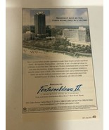 2001 Fontaine Blue II Hotel Vintage Print Ad Miami Florida  pa27 - £6.24 GBP