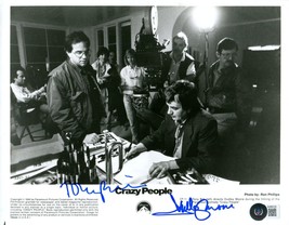 DUDLEY MOORE &amp; DIRECTOR TONY BILL DUAL SIGNED 8X10 PHOTO CRAZY PEOPLE BA... - £115.11 GBP