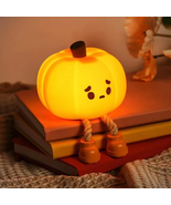 Pumpkin Night Light, Cute LED Lamp Silicone Dimmable Nursery Nightlight ... - $369.25 MXN