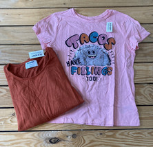 old navy NWT girl’s 2 piece sweater shirt set size 2XL rust pink H6 - $10.35