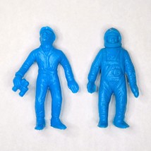 Palmer Blue Ground Crew &amp; Astronaut 2.5&quot; Figures Vintage 1960s Space Lau... - $12.30