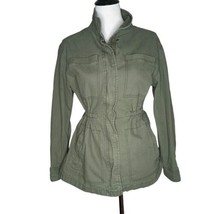 Old Navy Women’s Field Jacket Cargo Green Pockets Drawstring Waist Size S - £17.06 GBP