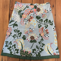 Persaman New York Green Hippy Vtg Style Boho Floral Paisley Cotton Skirt... - $29.99