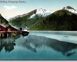Boat at Dock Mount Harding Skagway Alaska AK UNP Unused DB Postcard E14 - $5.89