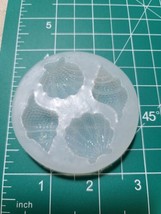 silicone molds Shell Design 4 Cavity Fondant Gum Paste Chocolate - £3.95 GBP