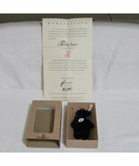 2000 Steiff Mohair Club Mini Jointed Black Teddy Bear Button In Ear Cert... - $1,280.20 MXN