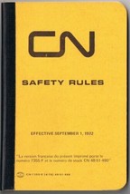 CNR Canadian National Railways Safety Rules 1972 74 Pages - £15.57 GBP
