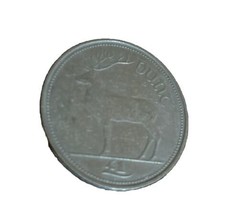 Ireland 1 Punt (Pound), coin 1990, Irish Deer. Eire. - $2.49