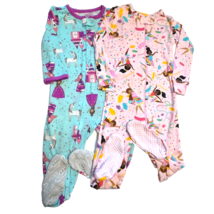 Baby Girl 12-18 month Cotton Sleepers  PJ Palace  Simple Joys Lot of 2 P... - £4.64 GBP