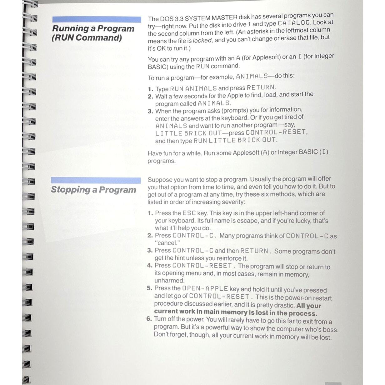 Apple II - Apple IIe Owner's Manual (Guide) - Spiralbound Beige IIe (030-0356-B) Item image 6