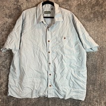 Orvis Shirt Mens XXL Light Blue Hemp Blend Button Up Breathable Summer L... - $15.33