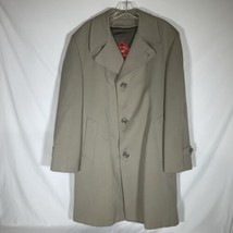 Gleneagles Sovereign Coat Mens Size 42R Rain Trench Beige 100% Polyester... - $18.65