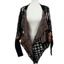 Aztec Print Cardigan Wrap Sweater Oversized Small / Medium Max Sport LA - £40.60 GBP