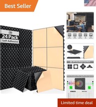Egg Crate Acoustic Panels - 24 Pack for Effective Sound Absorption, 12&quot; ... - $49.50