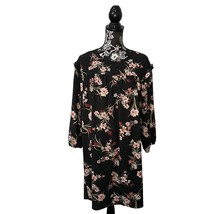 NEW BCBGeneration Floral Smock Mini Dress Lily Print Floral Black Pink -... - $37.74