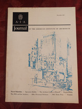 AIA JOURNAL Architecture Magazine December 1961 Roberto Alvarez Espinosa - £10.35 GBP