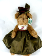 Bearington Bears Alexis Autumn #179925 11” green taffeta dress Mint with... - $20.78