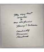 Norman Rockwell (d. 1978) Signed Autographed Vintage 6x6 Letter - Lifeti... - $5,321.73 MXN